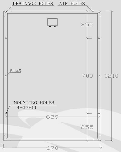 JAJE 120-125W poly solar module