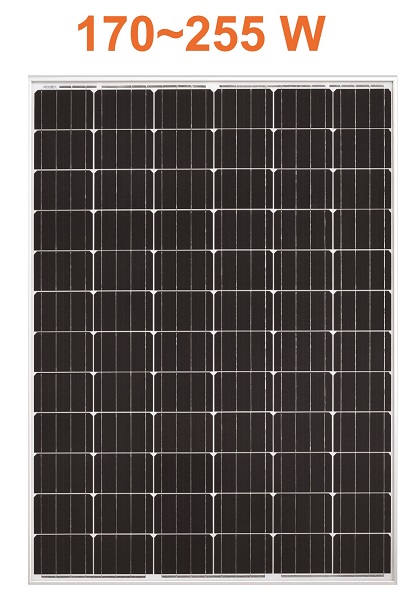 佳洁牌170-255瓦单晶太阳能电池板