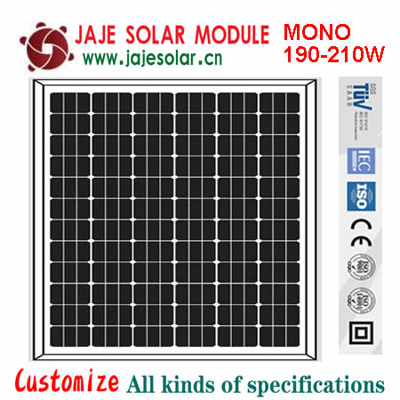 190-210W mono solar module