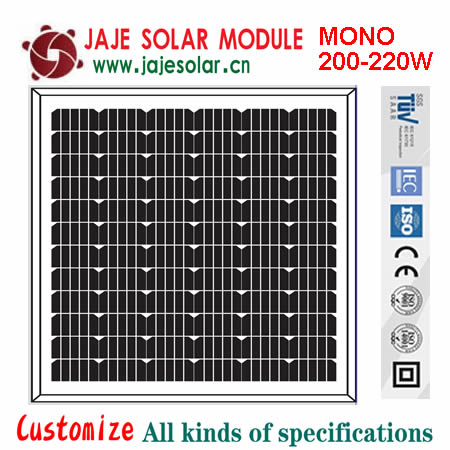 200-220W mono solar module