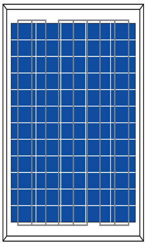 JAJE 45-50W poly solar module