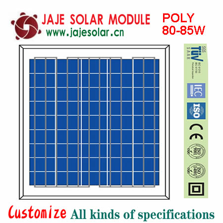 80-85W poly solar module